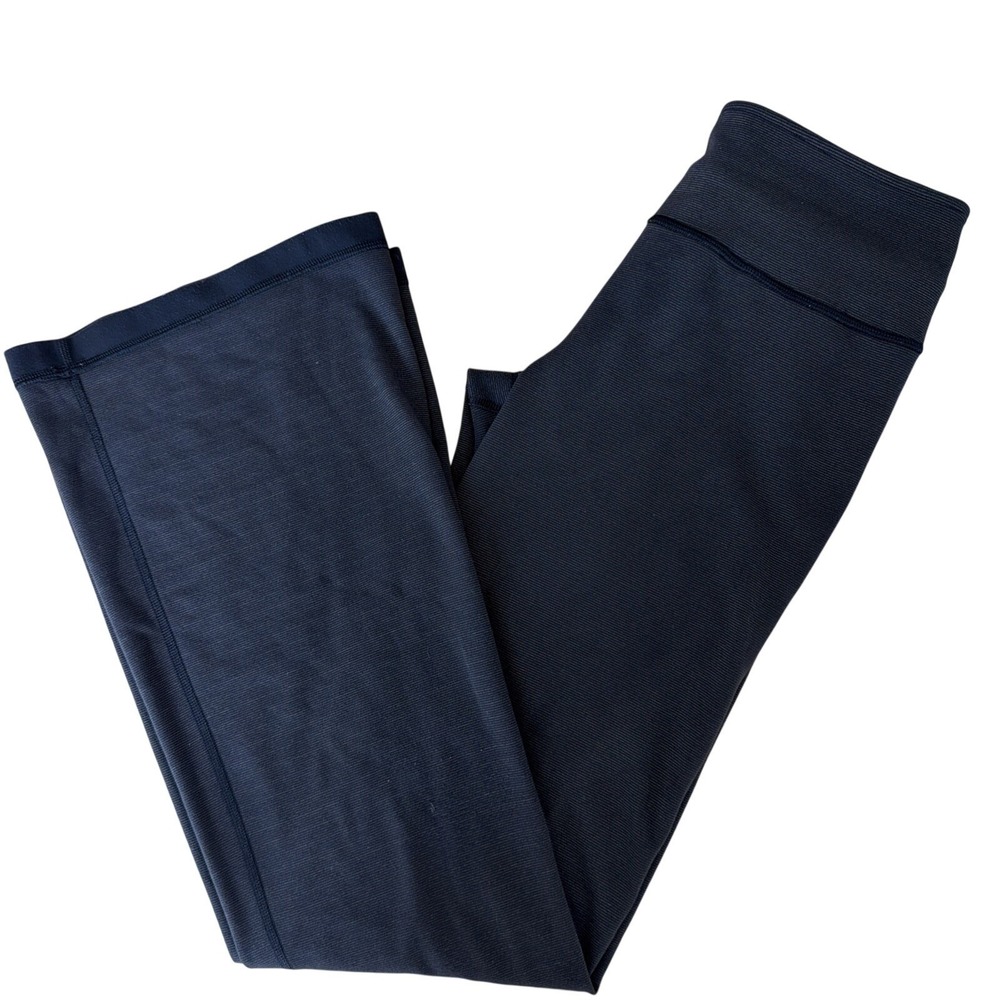 Lululemon Groove Pant Flare Yoga Gorpcore Women 6 Black Stripe High Rise Outdoor